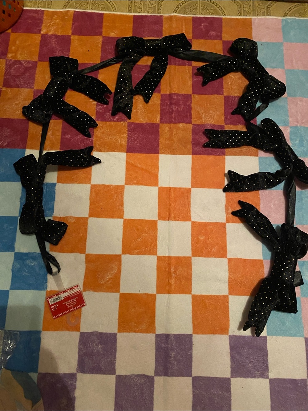 Ashland Black Bow Garland
